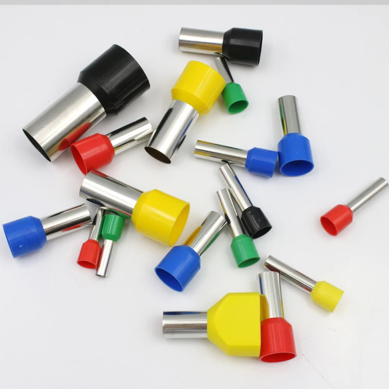 

VE10-12 European Terminal Pin Terminals Tubular Terminals Blocks E10-12 Wire terminals connector 7AWG 10mm2