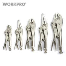 WORKPRO фиксирующие плоскогубцы, регулируемые плоскогубцы, набор для сварщика, плоскогубцы с длинным носом, сварочные инструменты