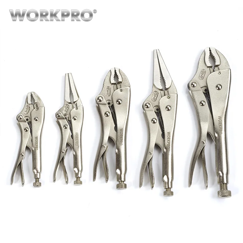 

Free Shipping WORKPRO 5PC LOCKING PLIERS SET