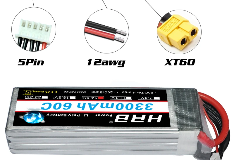 HRB 4S 14.8V Lipo Battery, BulDuioblI Joaioozi 86,84j8