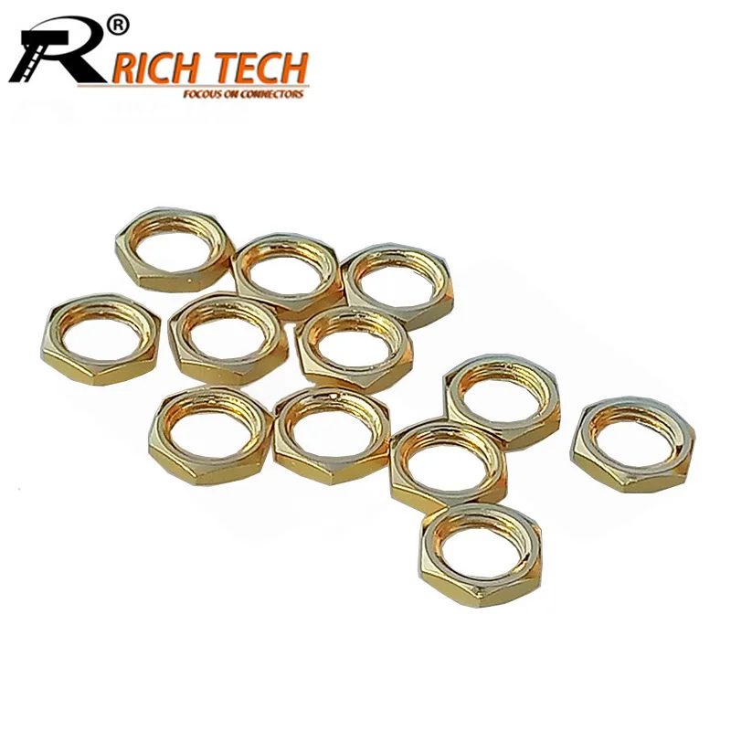 

10pcs/lot High Quality Gold Plated SMA Screw Nut for SMA RF Coaxial Connector Wholesale Brand New