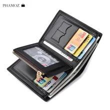 Мужской кошелек, кожаный, роскошный бренд, короткий, мягкий, для кредитных карт, RFID Блокировка, кошелек, кошелек с карманом для монет,, новое поступление