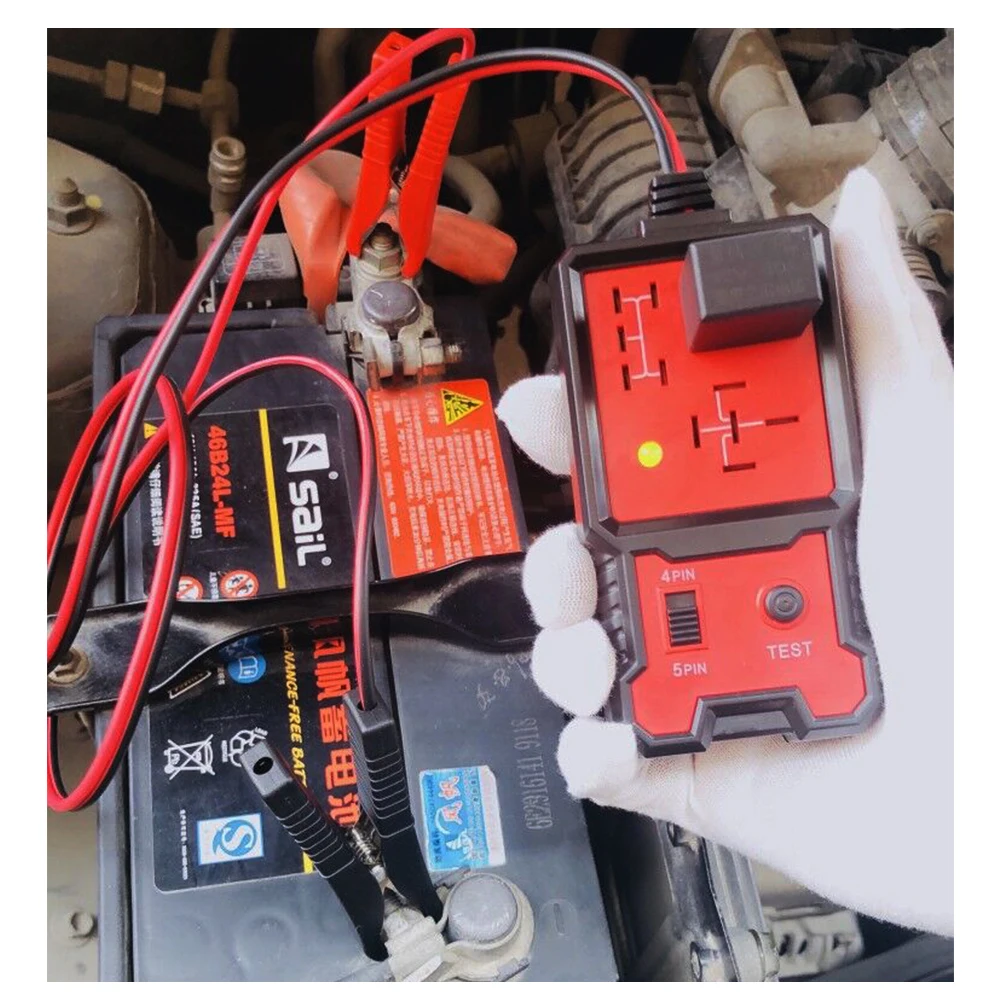 

Newest 12V Cars Relay Tester Relay Testing Tool Auto Battery Checker Accurate Diagnostic Tool Portable Automotive Auto
