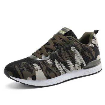 

Spring sneakers Outdoor comfort fly mesh couple models camouflage shoes military training shoes men women balance running shoes