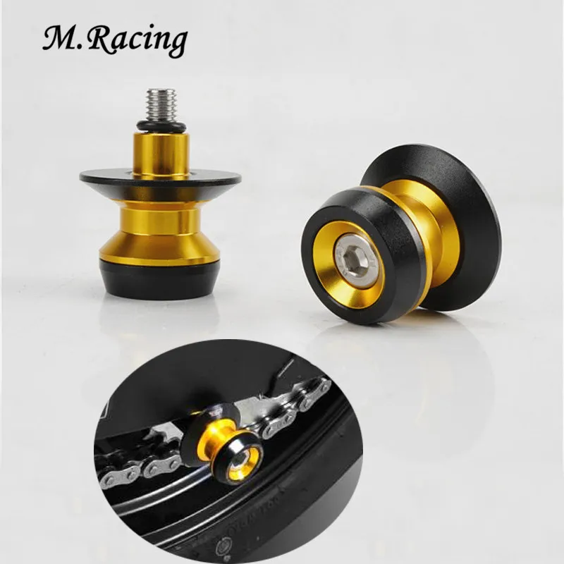 

8MM CNC Universal Motorcycle Swing Arm Spools Sliders M8 Stand Screws For S1000RR S1000R HP4
