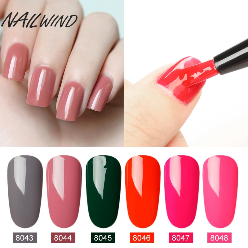 Nailwind 5 мл Гель лак для ногтей Карандаш 60 цветов УФ Гибридный гвоздь Гелевая Кисть