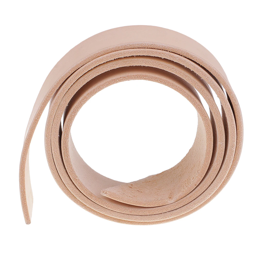 100-135cm Long Natural Genuine Leather Strap Strips for Leathercraft Accessories