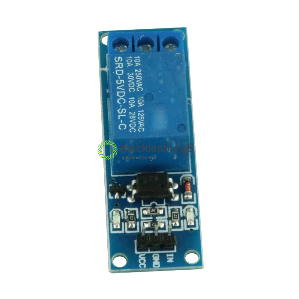 Релейный модуль с оптроном для PIC AVR DSP ARM Arduino 5 В 1 канал 10 А|Запасные части| |