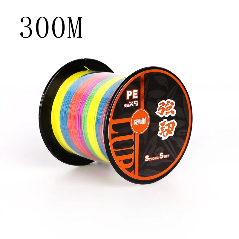 Kingdom 8+1 Strands Weaves 300M 500M PE Braided Fishing Line 15-65LB Super Strong Lines Saltwater Weave Fishing Cord Pesca Wire - Цвет: 300M