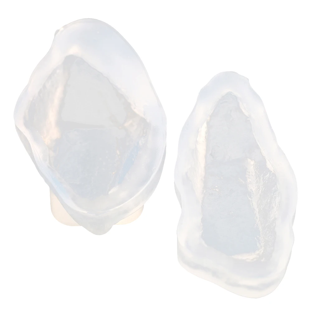 2 Piece Stone Shaped Silicone Mould Mold Tool for DIY Pendants Charms Jewelry Making Resin Casting Crystal Ornament