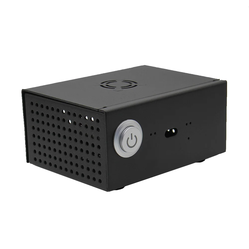 

Metal Case / Enclosure + Power Control Switch + Cooling Fan Kit For Raspberry Pi X820 (X800) SSD&HDD SATA Storage Board
