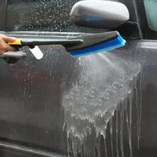 Новинка 57,8*5 см синяя щетка для мытья автомобиля Авто Внешняя Выдвижная длинная ручка переключатель потока воды диспенсер для пены щетка для чистки автомобиля