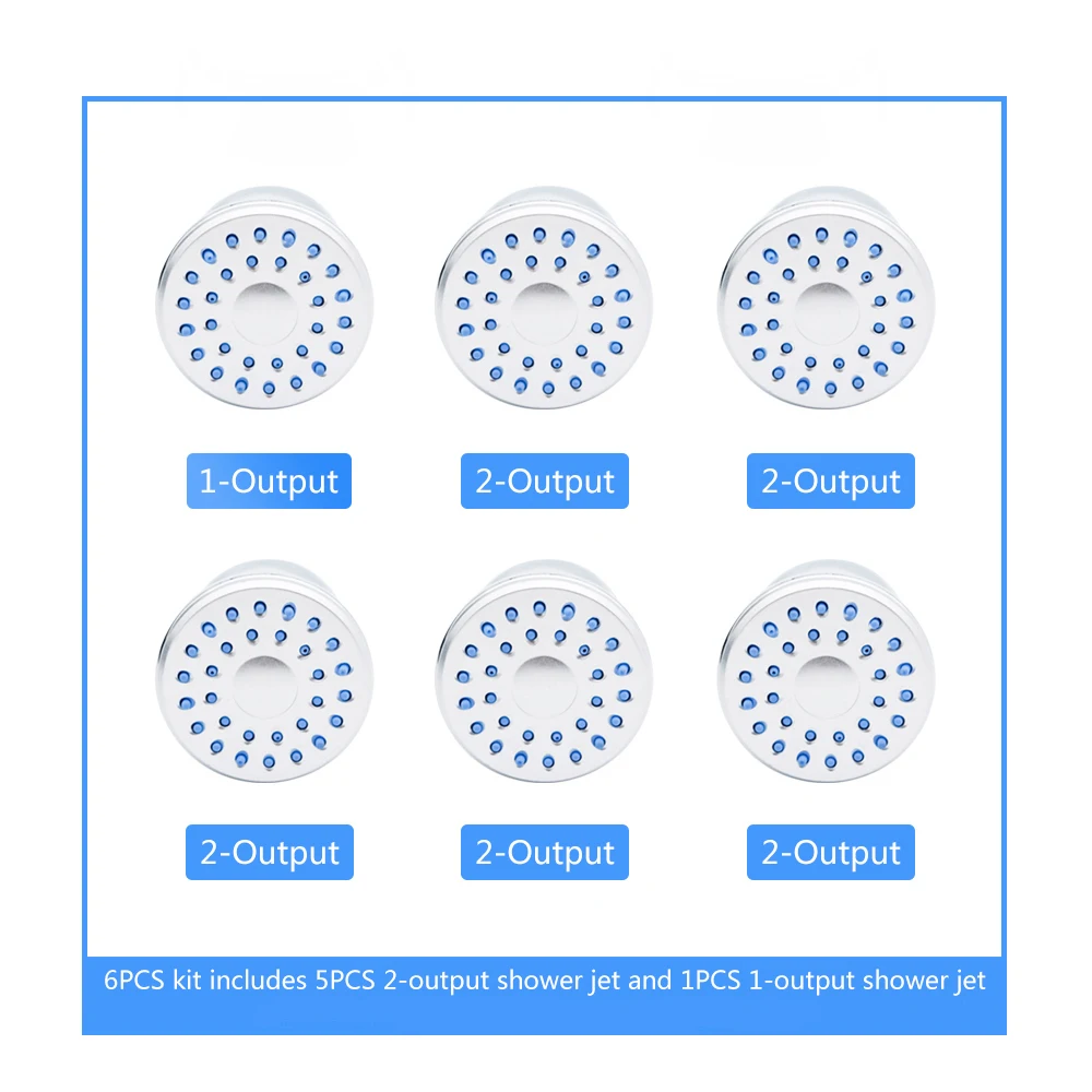 6 шт./упак. насадки для душа душевая комната аксессуары для ванной комнаты Душ гидромассажем
