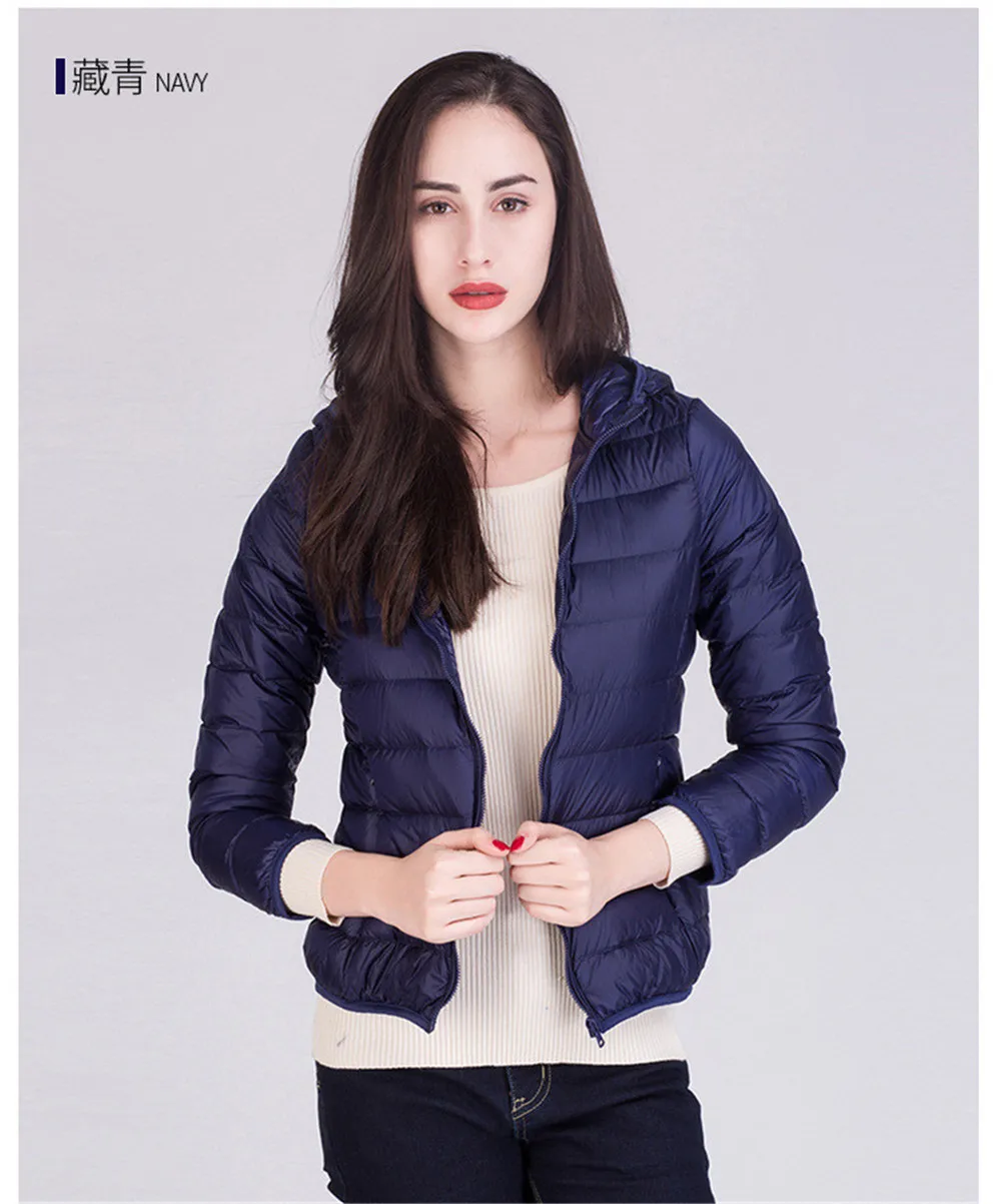 Winter Women Coat 2017 Hooded 90% White Warm Duck Down Jacket Ultralight Portable Slim Down Coat Female Winter Jackets Parkas (11)