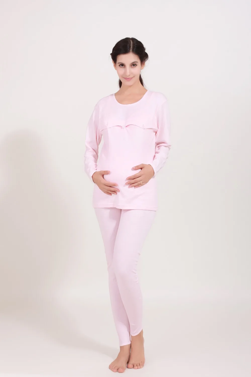 New fashion women maternity cotton tracksuit breastfeeding clothes