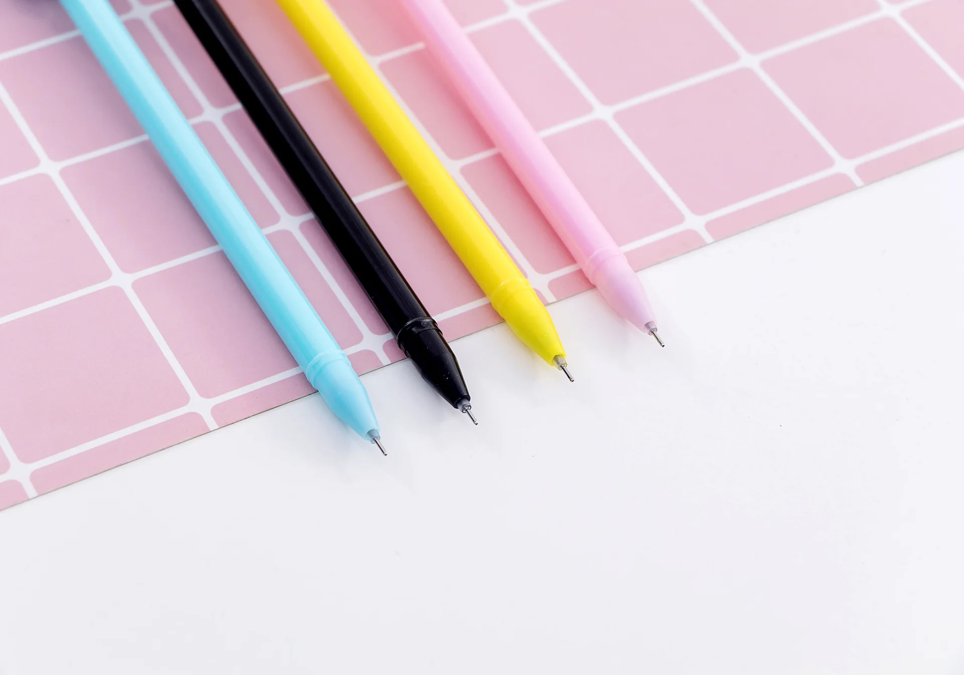 Animal dos Desenhos Cão de Leite Super Bonito Pequeno Animados Papelaria Caneta Neutra 0.5 Preto Estudante Kawaii Estacionário 40 Pçs 7 leite animal dos desenhos animados papelaria caneta