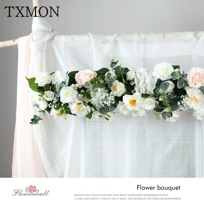 

Simulation arch flower row road decoration wedding rose row flower Sen props outdoor decoration guide artificial fake flowers