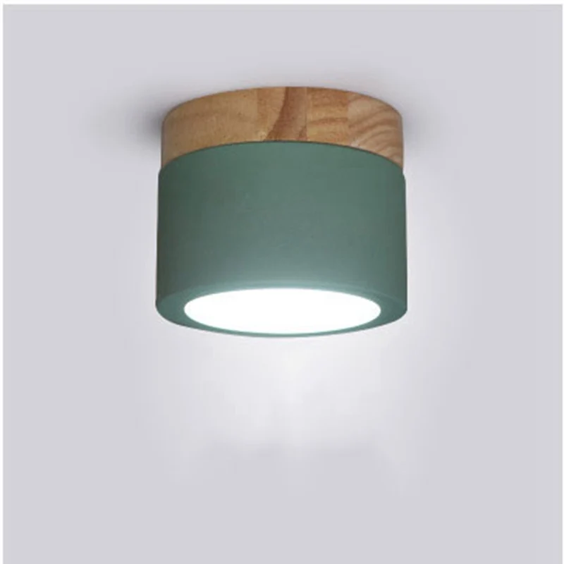 Nordic Minimalist Style Ceiling Lights Modern Wooden Ceiling Lamp for Living Room Bedroom Corridor Cafe Bar Light Iron Lighting (7)