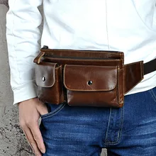 Ретро Мужская сумка на плечо из натуральной кожи, сумки через плечо, кожаная нагрудная сумка, Мужская нагрудная сумка, многофункциональная дорожная Повседневная сумка