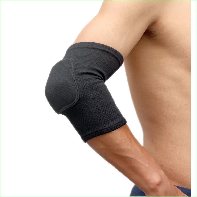 

2 Pieces Thin Sponge Sport Elbow Pads Brace Basketball Volleyball Badminton Tennis Arm Protector Band