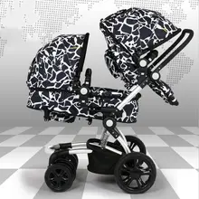 Fashion High Quality Twins Baby Stroller High Landscape Folding Easy Double Stroller Can sit Lying Shockproof Pram Twins C01