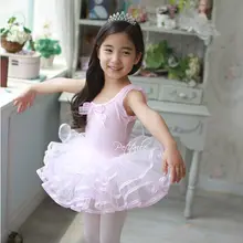 Детский купальник с коротким рукавом для маленьких девочек; балетное платье-пачка; танцевальный костюм; Vestido; Одежда для танцев; одежда для катания на коньках