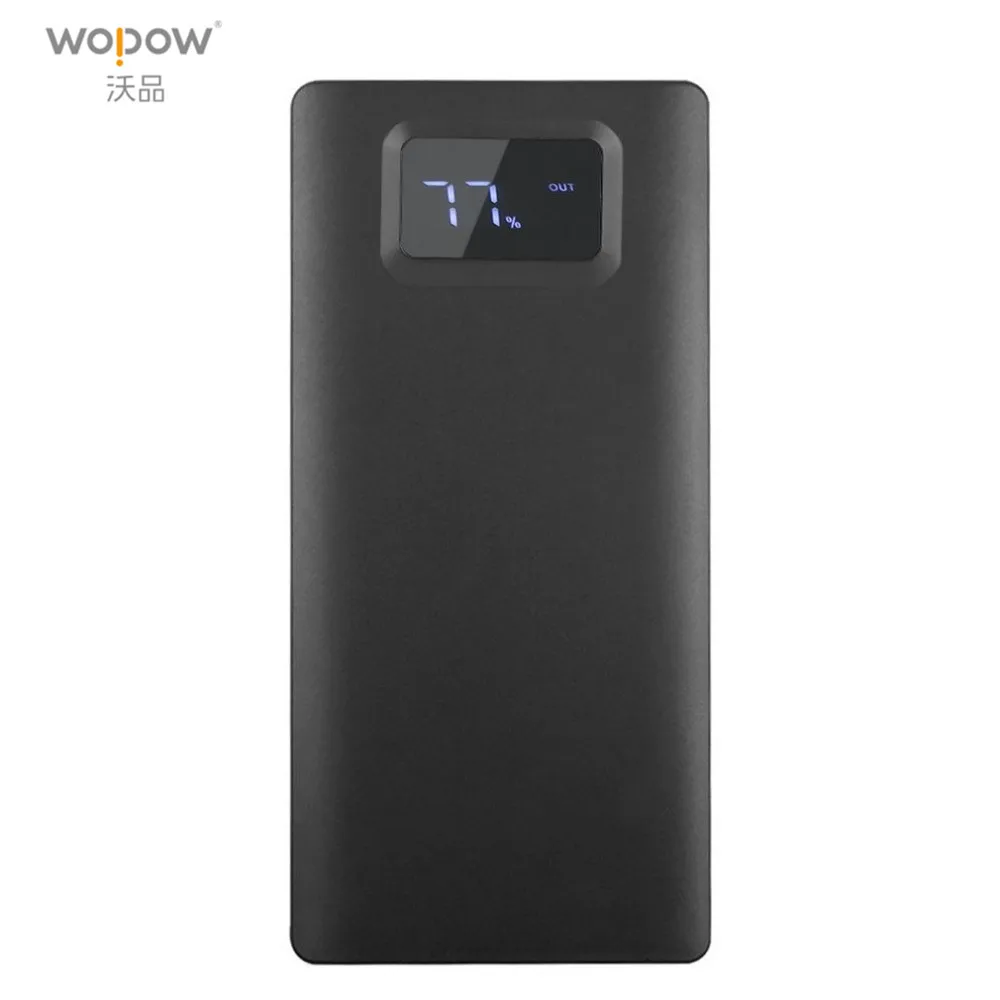 Wopow Power Bank 20000mAh Ultra Thin Portable charger PowerBank LCD Display External Battery
