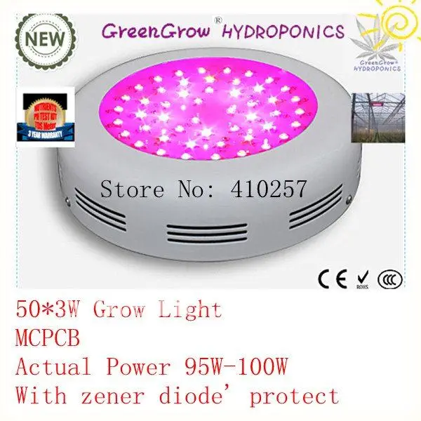 3 Вт Светодиодный светильник для выращивания 100 Вт с 50 шт. 3 Вт светодиодами для цветения светильник ing, Прямая поставка