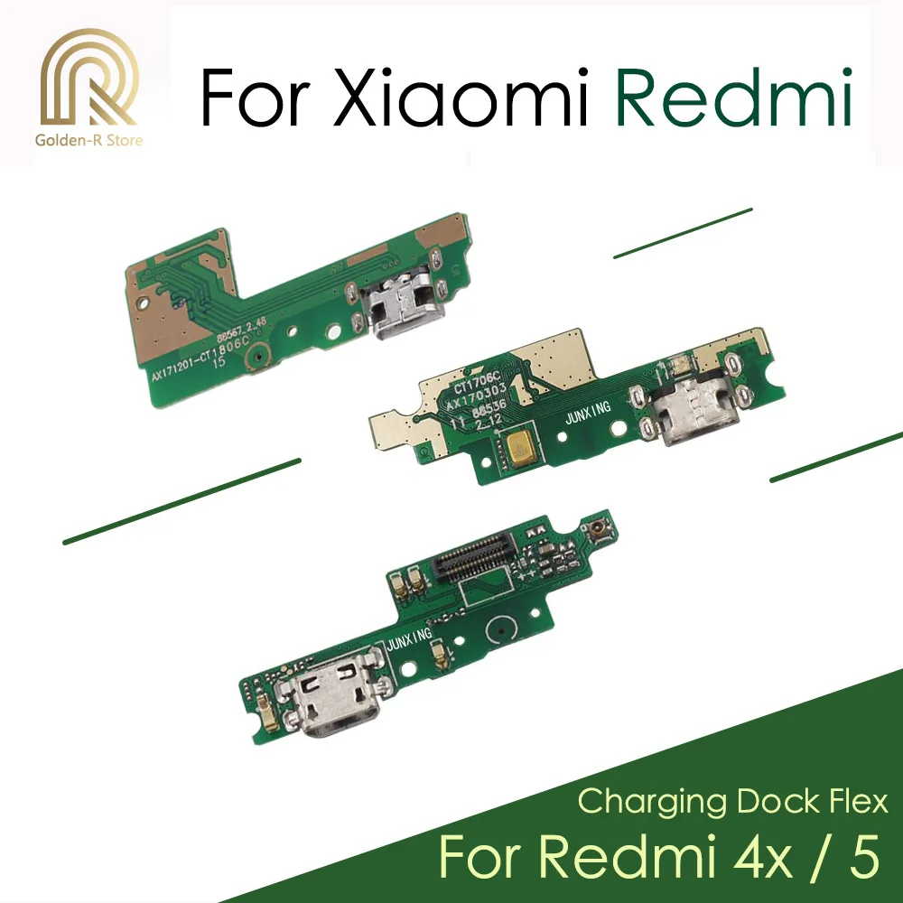 AAA + качество для Xiaomi Redmi 4x микрофон USB Зарядка Док станция порт плата гибкий кабель
