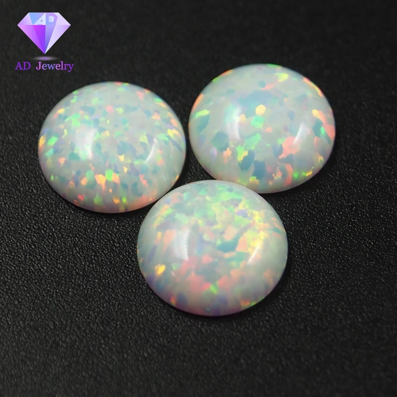 

Opal Baeds 4mm flatback White opal cabochon