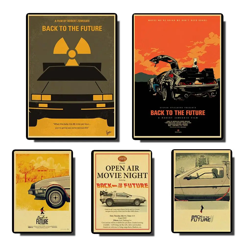

Back To The Future vintage posters Prints Wall Painting high Quality Decor Poster Wall Painting Home Decoration