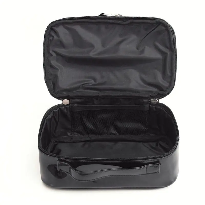 

Women Waterproof PU Leather Cosmetic Bag Travel Organizer Double Layer Makeup Storage Case