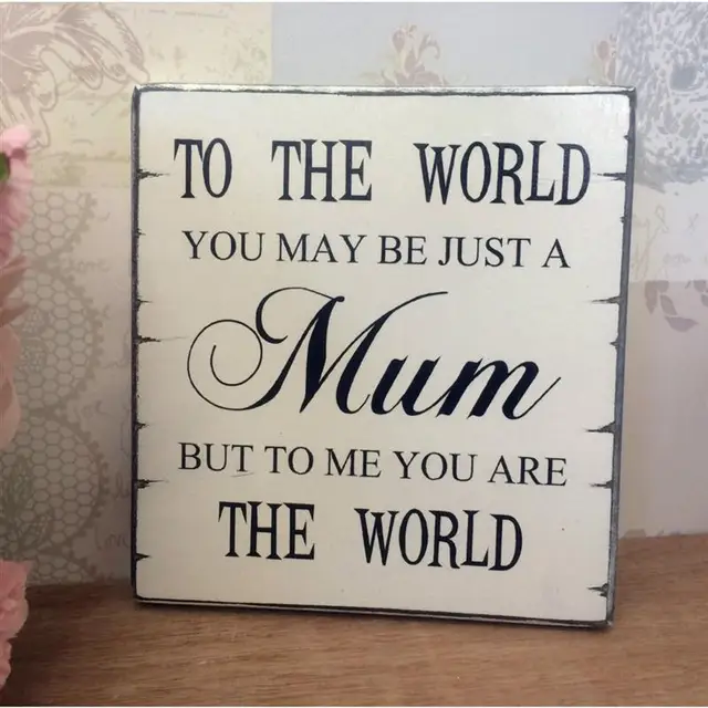 mum mothers day birthday christmas gift plaque sign board home decor