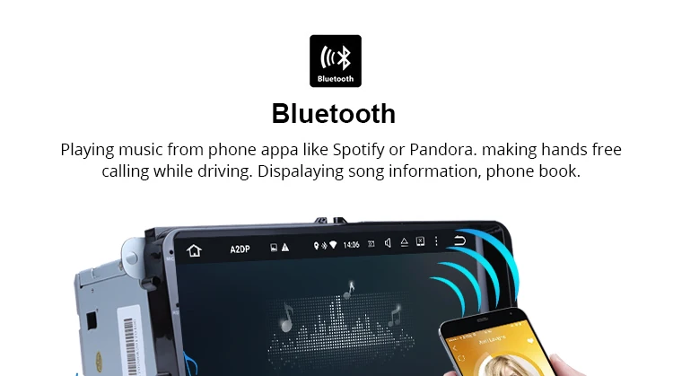 Perfect 9 Inch Android 9.0 Car Player For VW Polo Golf Passat Tiguan Skoda Yeti Superb Rapid Fabia Octavia With GPS Radio Carplay 3