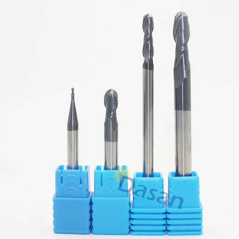 

1pc Ball Nose Mill 6mm 8mm HRC50 2Flute Tungsten Carbide Sprial Milling Bit Cutter End Mills Lathe Machine Tool for Steel