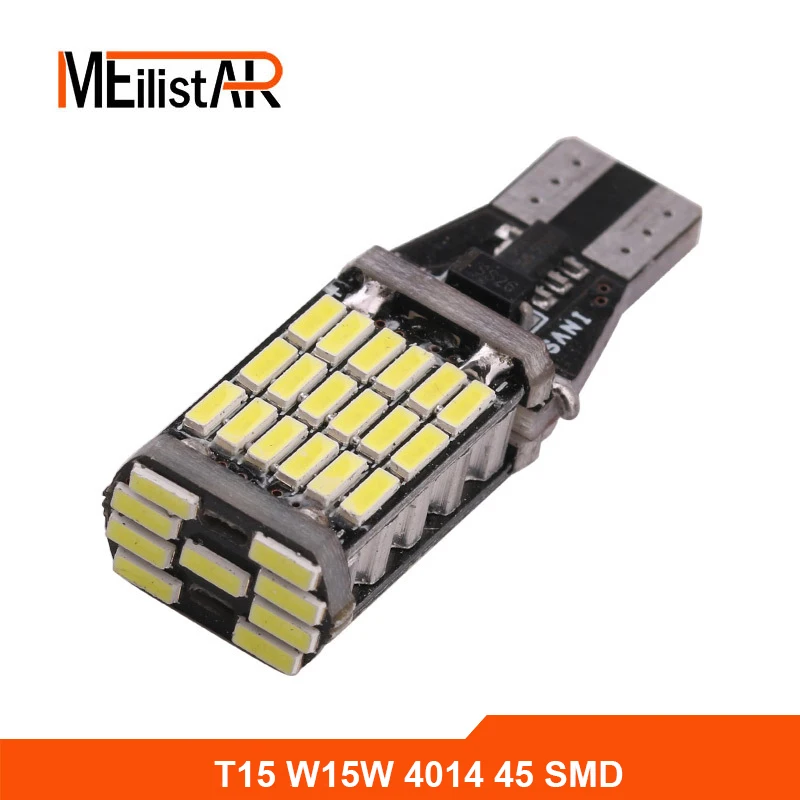 

1pcs 12V Canbus 921 912 T10 T15 45 LED 4014 SMD 45SMD no polarity T16 Bulb Light Parking Backup signl Lamp Auto No Error