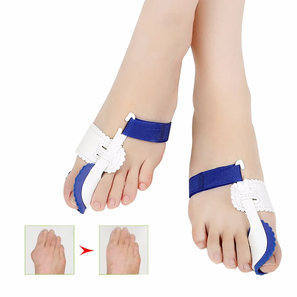 1 Pair Toe Straightener Bunion Adjustable Orthotics Hallux Valgus