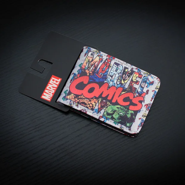 

DC Marvel Comics Leather Wallet for Men Women High Quality Card Holder Purser monederos carteras hombre The Revenge Wallets