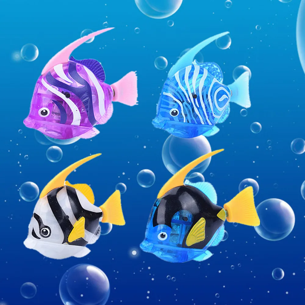 

Baby Bath Toys Attractive Swimming Robot Fish Activated In Water Magical Funny Gadgets Interesting Educational Toys For Children