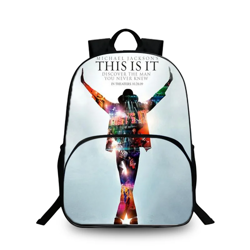 BAOBEIKU Michael Jackson 3D Backpacks Character Fashion Print Bags For