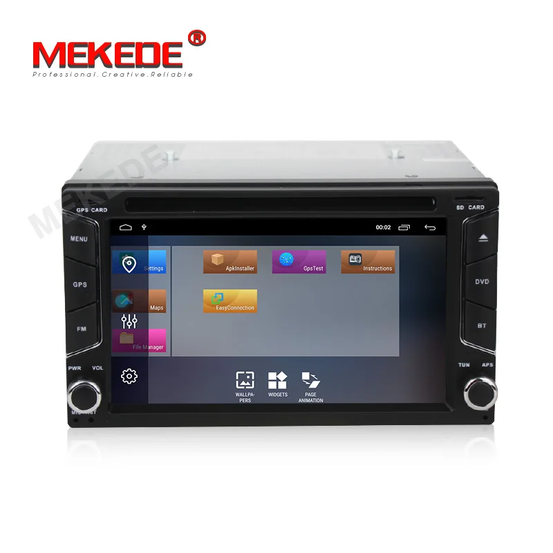 Best MEKEDE HD 2Din Android 9.1 Car Multimedia Player RAM 2G + ROM 32G GPS Navigation BT DAB FM USB wifi No dvd Car 2 DIN Radio 2