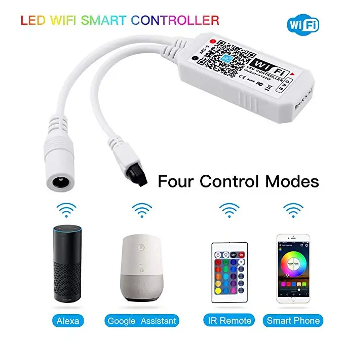 Wi Fi APP/IR Светодиодные ленты 12 V 5050 RGB RGBW rgbww полосы 5M300 светодиодный s рабочей Android iOS