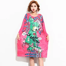 Большие размеры 5XL, новая летняя розовая Красная футболка, Женская Повседневная футболка с принтом медведя и буквами, милые футболки