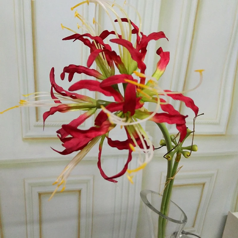 2 вилки искусственные higanbana ветвь цветка искусственная Орхидея цветы дома свадебные украшения стола