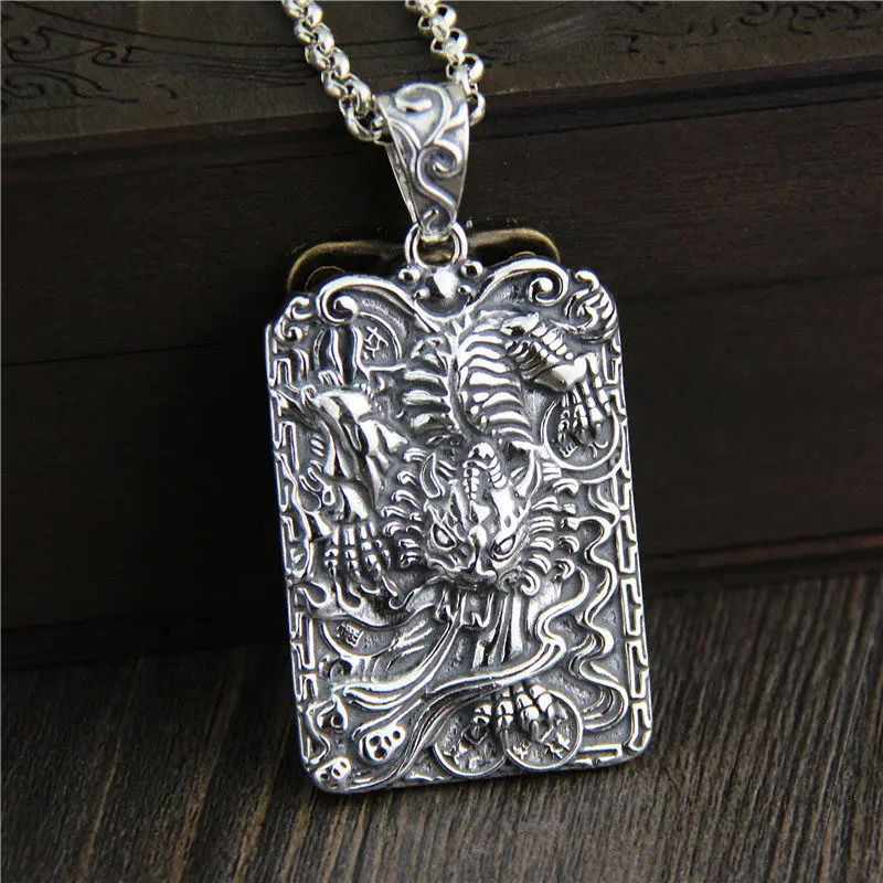 

New Style S925 Sterling Silver Pendant Special Pixiu Pendant 47.9g
