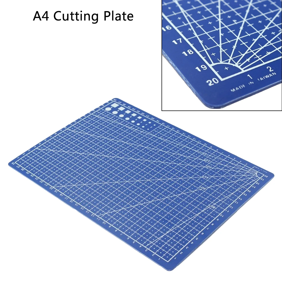 Режущая пластина 1 шт. A4 линиями сетки бумагорез резка коврики ремесло картонные карты 30x22 см синий