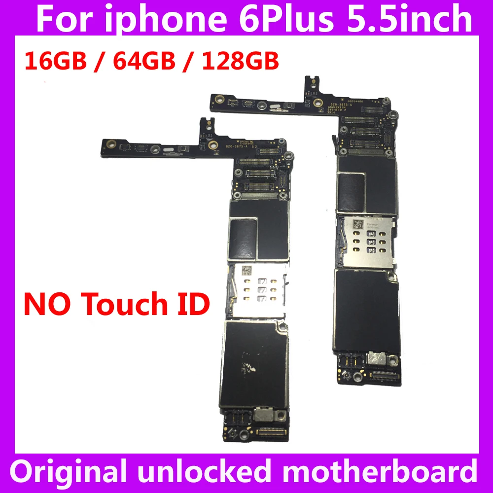Хорошая работа 16 Гб 64 128 ГБ оригинал для iphone 6 Plus материнская плата без сенсорного