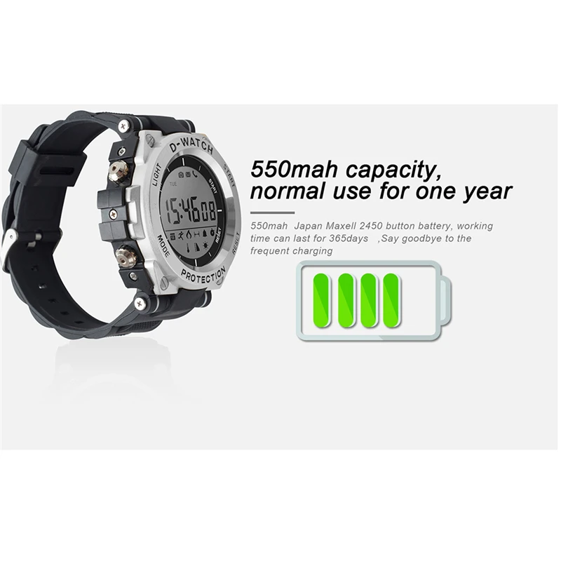 Sports Smartwatch Bluetooth IP68 Waterproof Remote Camera Outdoor Fitness Tracker Reminder Smart Watch Wearable Devices