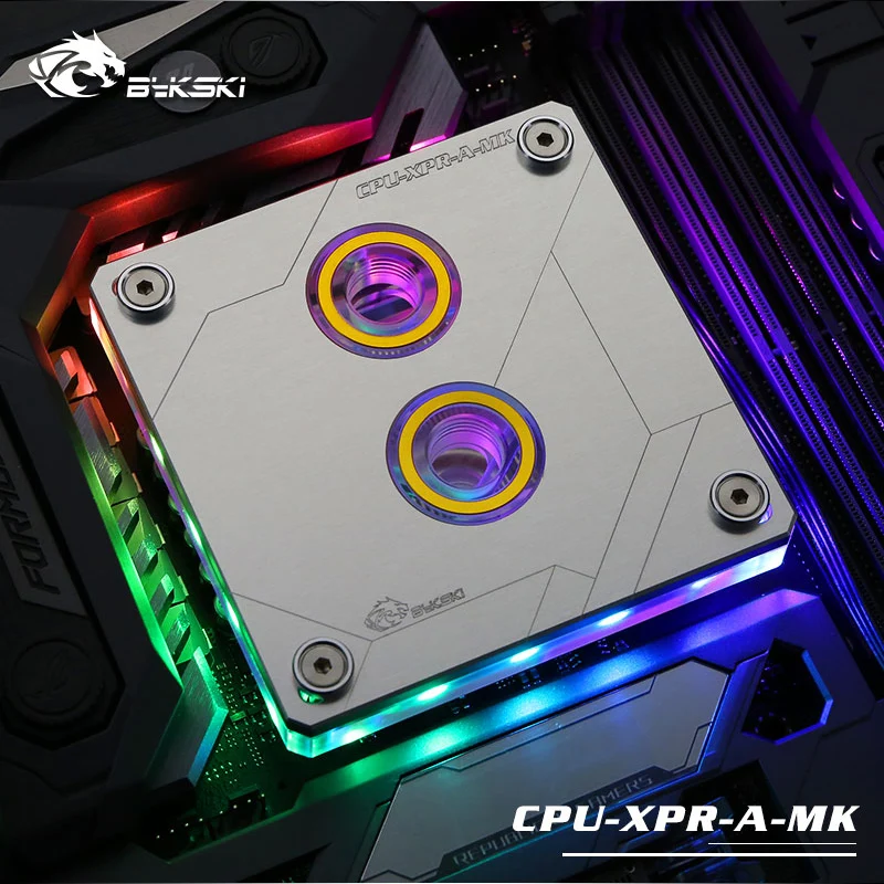 Bykski cpu-XPR-A-MK-V2 RGB Led cpu водяного охлаждения блок для Intel 115x2011 2066 черный