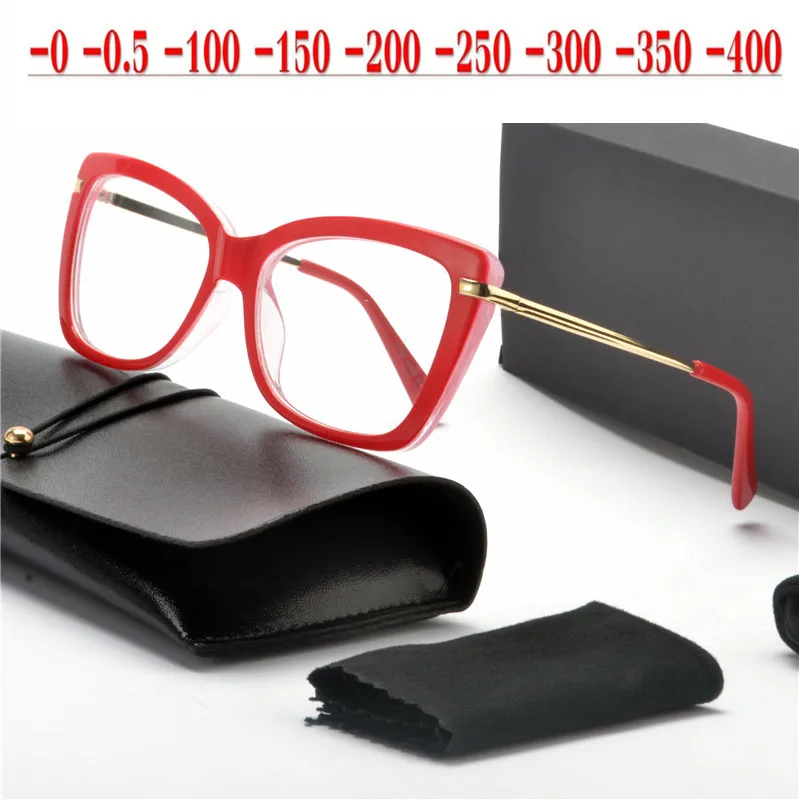 MINCL, фирменный дизайн, фотохромные очки для близорукости, женские очки-хамелеоны, солнцезащитные очки, обесцвечивание с диоптриями 1,0-4,0 NX - Цвет оправы: red-400